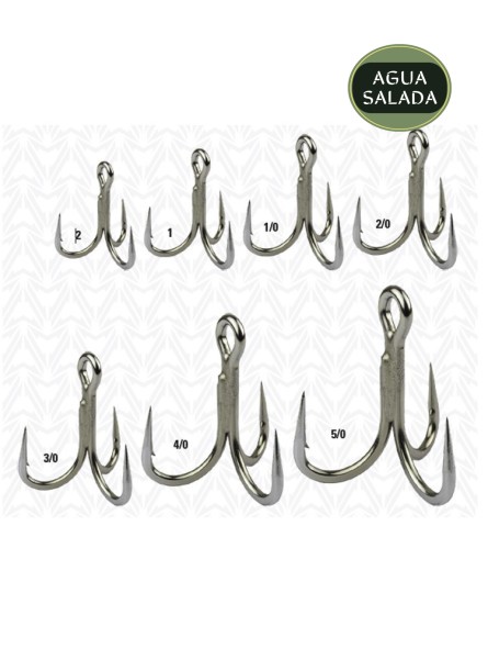 Anzuelo Mustad 5X Jaw Lok Inline Treble