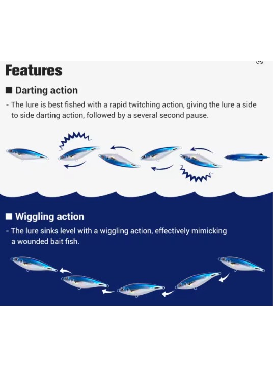 Noeby NBL9540 Sticky Shad Distance Casting Stickbait